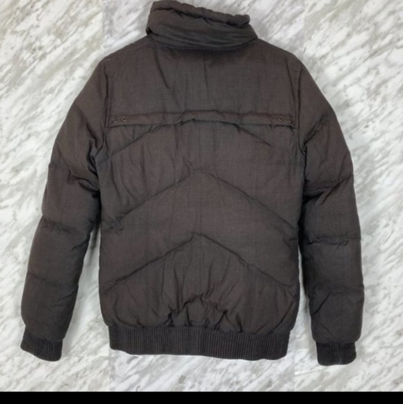 Soia and Kyo Winter Coat. Down & Feather Puffer Coat, Brown Olive, No Ho… - Picture 4 of 10